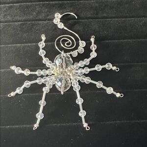 Christmas Crystal Beaded Spider Ornament